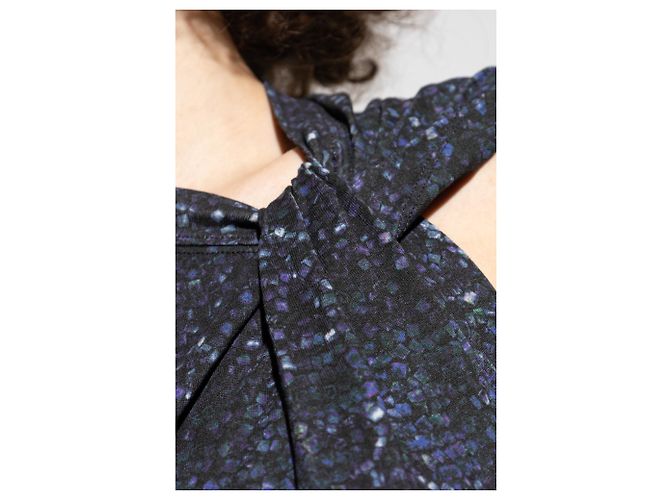 Top Nayda Isabel Marant Bleu Marine en Coton - vue 5