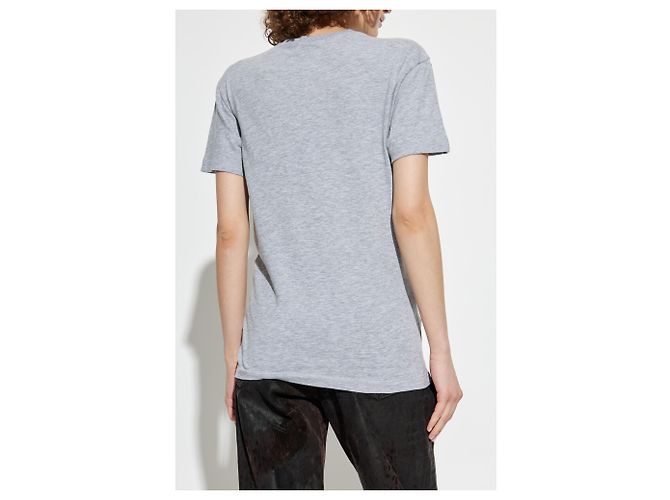 Dsquared2 Logo T-Shirt Grau Baumwolle - Ansicht 4