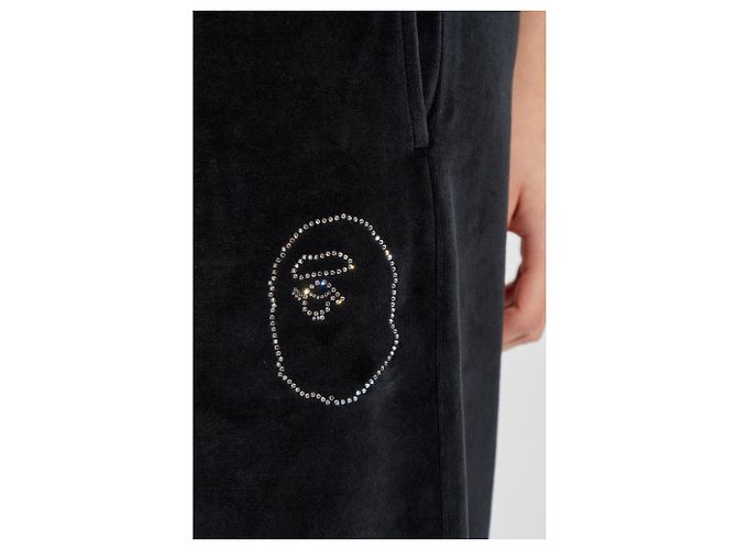Autre Marque A BATHING APE Velours-Jogginghose Schwarz - Ansicht 5