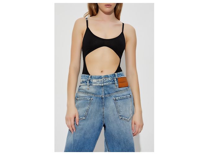 Body de algodón negro Dsquared2 X BETTTER - vista 3