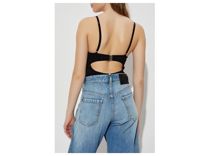 Body de algodón negro Dsquared2 X BETTTER - vista 4