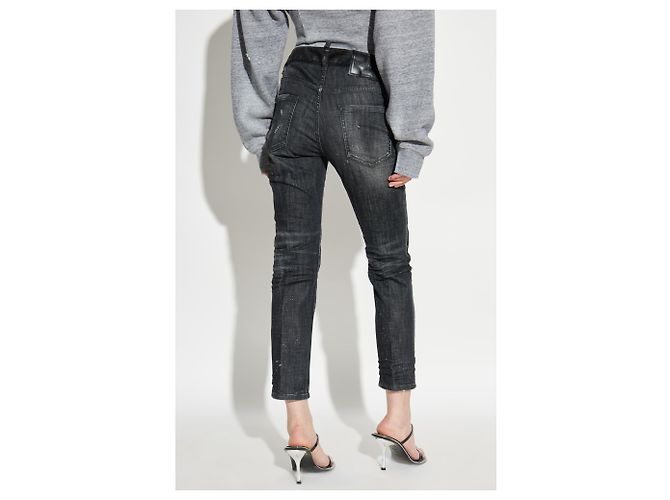 Jeans Cool Girl Dsquared2 Pretos de Algodão - vista 4