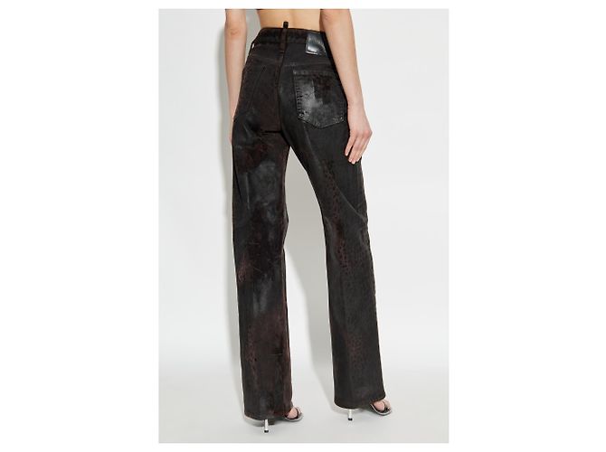 Pantalones San Diego Dsquared2 negros de algodón - vista 4
