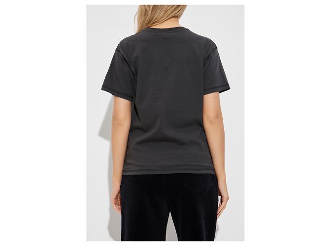 Camiseta Diesel T-PASSA gris de algodón - vista 4