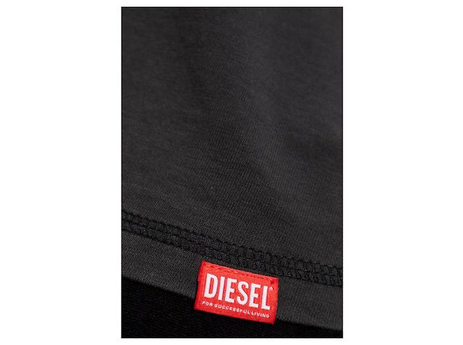 Camiseta Diesel T-PASSA gris de algodón - vista 5