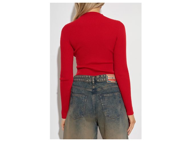 Top de punto de lana rojo M-OLINA Diesel - vista 4