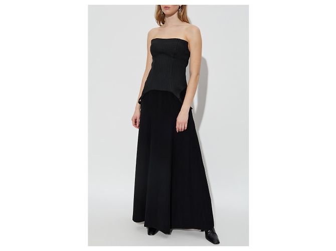 Autre Marque MISBHV Schwarzes Off-Shoulder Maxi Kleid - Ansicht 2