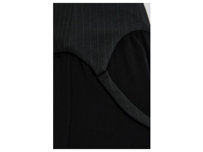 Autre Marque MISBHV Schwarzes Off-Shoulder Maxi Kleid - Ansicht 5