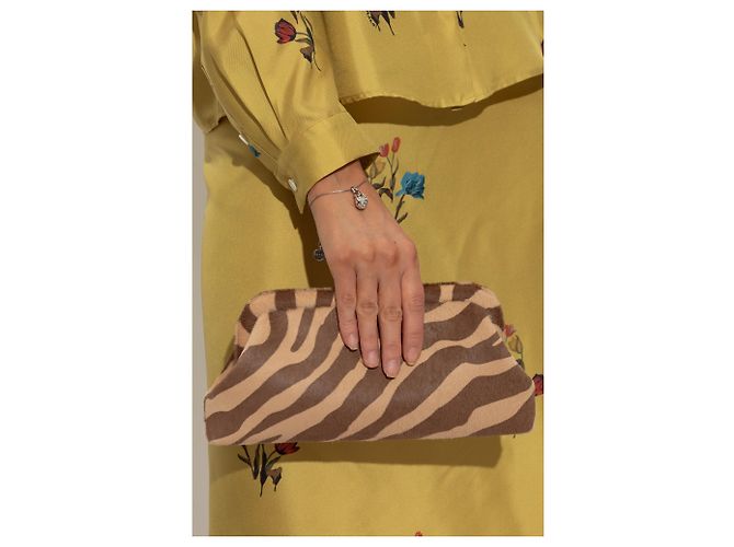 Bracciale Marni in ottone argentato con pendente a goccia e cristalli - vista 2