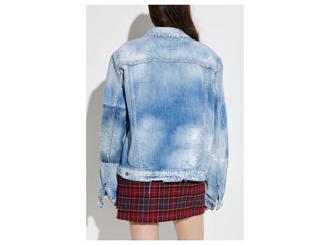Dsquared2 Jeansjacke mit `vintage` Effekt - Ansicht 4