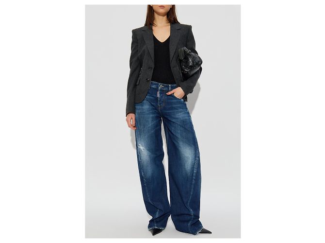 Dsquared2 Blazer a righe sottili - vista 2