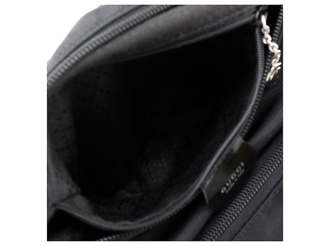 Borsa a tracolla 2way Gucci in nylon e canvas Bamboo - vista 7