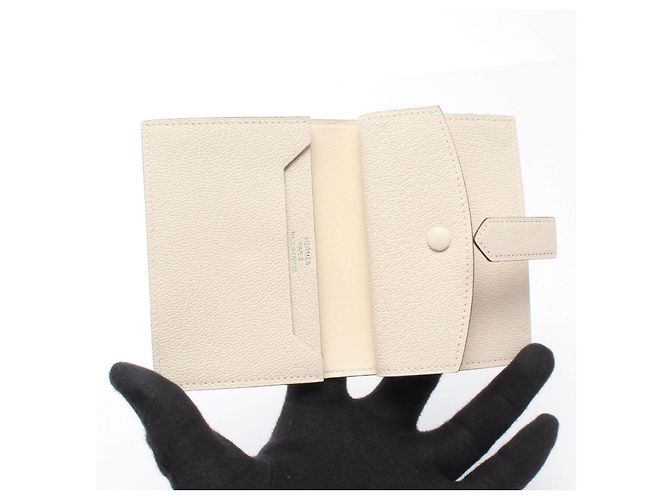 Béarn Hermès Hermes Bearn Mini Chevre Porta carte - vista 3