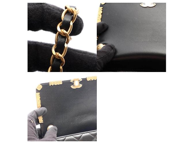 Borsa Chanel Mini Flap in pelle di agnello Borsa a tracolla - vista 10
