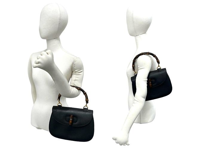 Gucci Bamboo Lederhandtasche - Ansicht 2