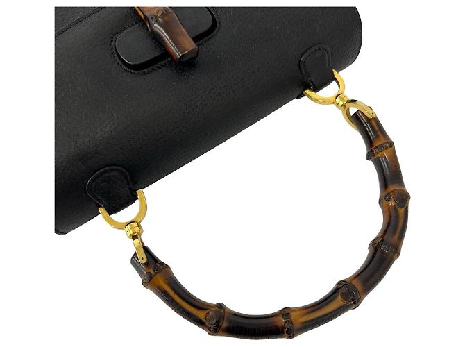 Gucci Bamboo Lederhandtasche - Ansicht 4