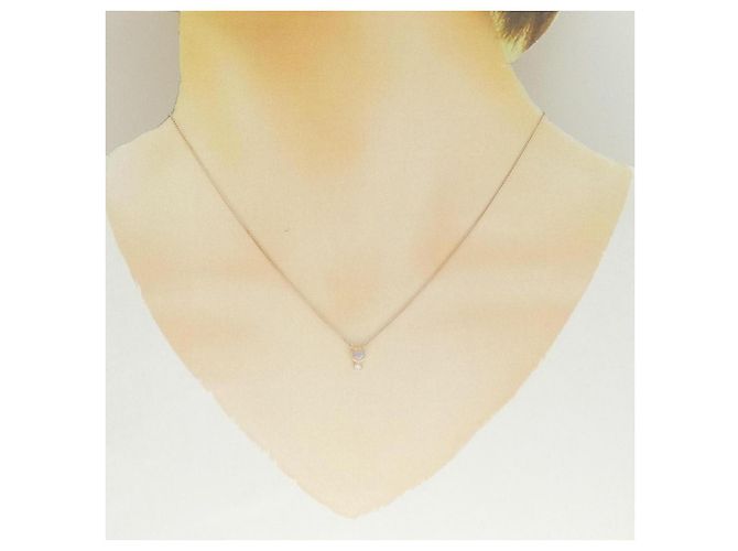 Autre Marque Collana ete K10 Pink Gold Opale e Diamante - vista 6