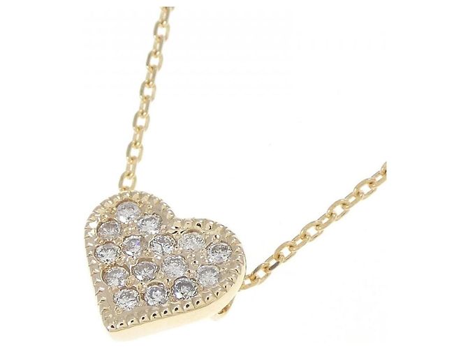 Autre Marque Collar de oro amarillo K10 y diamantes - vista 3