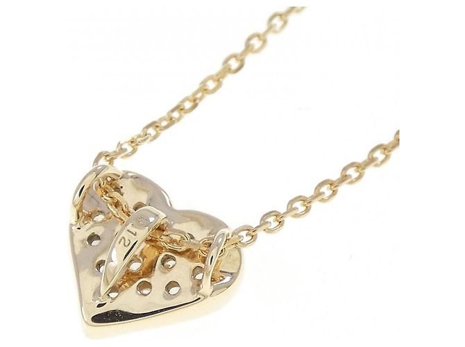 Autre Marque Collar de oro amarillo K10 y diamantes - vista 4
