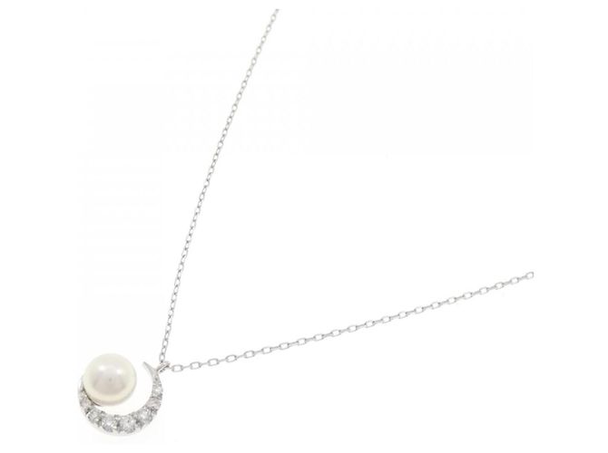 Autre Marque Collana Vendome in platino con perla Akoya e diamanti - vista 2