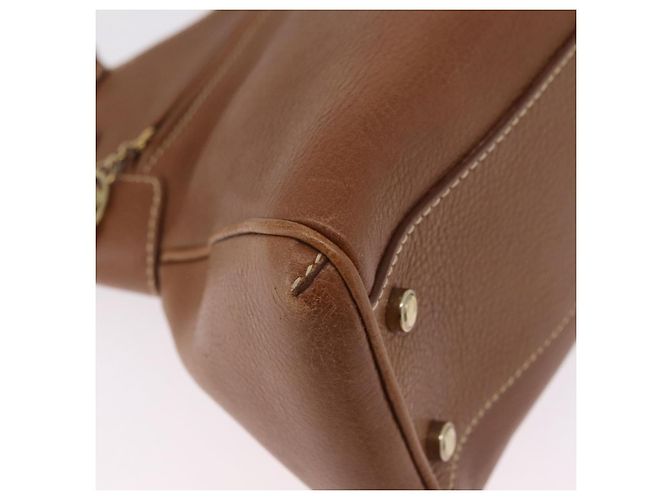 Cartier Hand Bag Leather Brown Gold Auth 211844V - Jerrillo - vista 14