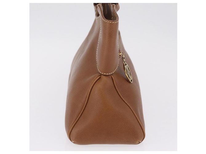 Cartier Hand Bag Leather Brown Gold Auth 211844V - Jerrillo - vista 4