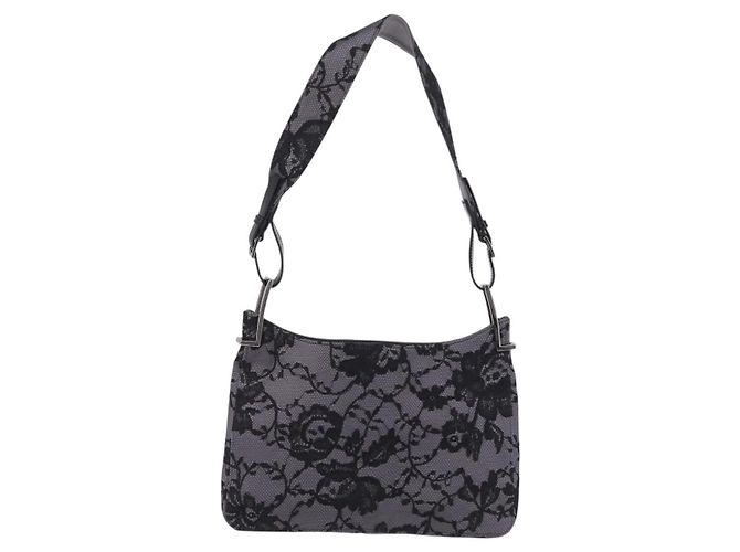 GUCCI Shoulder Bag Satin Purple Silver Auth 211898V - Jerrillo - vista 2