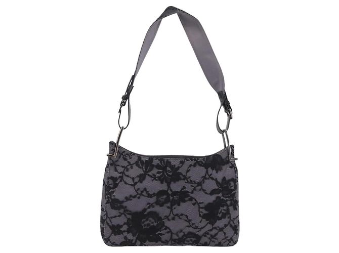 GUCCI Shoulder Bag Satin Purple Silver Auth 211898V - Jerrillo - vista 3
