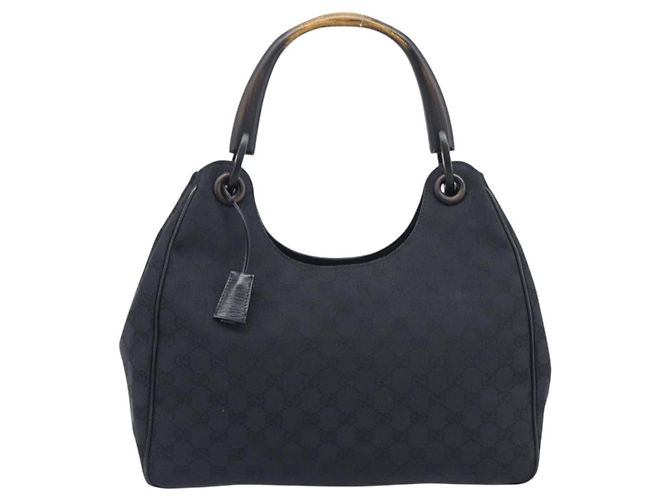 GUCCI GG Canvas Hand Bag Black 106494 Auth 211923V - Jerrillo - vista 2