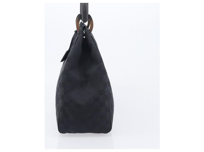 GUCCI GG Canvas Hand Bag Black 106494 Auth 211923V - Jerrillo - vista 4