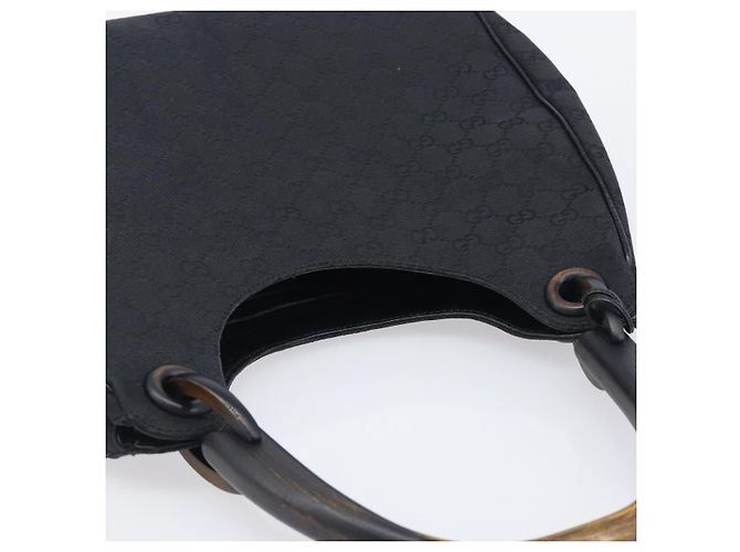 GUCCI GG Canvas Hand Bag Black 106494 Auth 211923V - Jerrillo - vista 6