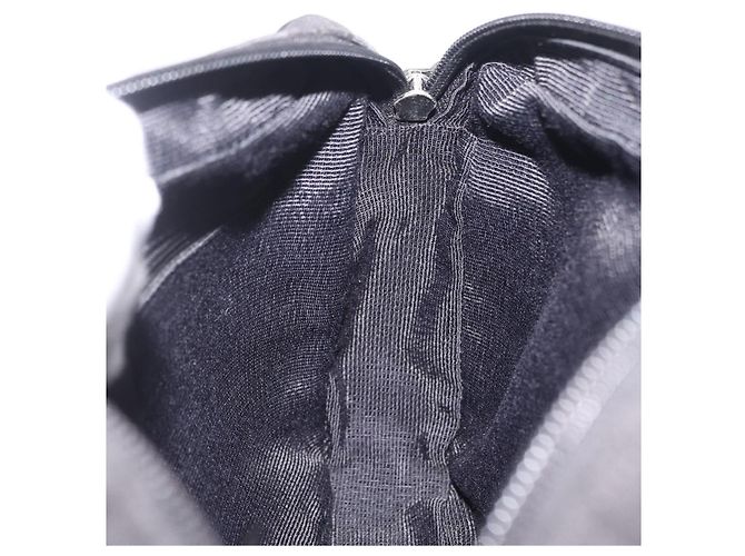 Salvatore Ferragamo Gancini Shoulder Bag Canvas Black Silver Auth 211918A - Jerrillo - vista 20