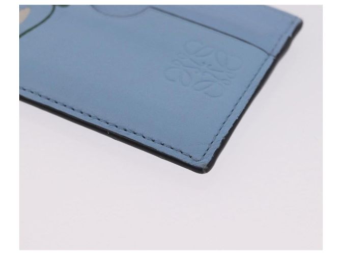 LOEWE x Studio Ghibli Little Totoro Card Case Leather Light Blue Auth 212472SAM - Jerrillo - vista 10
