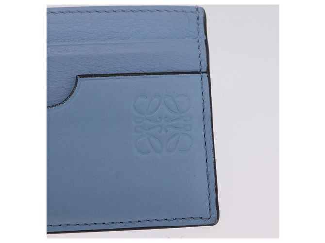 LOEWE x Studio Ghibli Little Totoro Card Case Leather Light Blue Auth 212472SAM - Jerrillo - vista 13