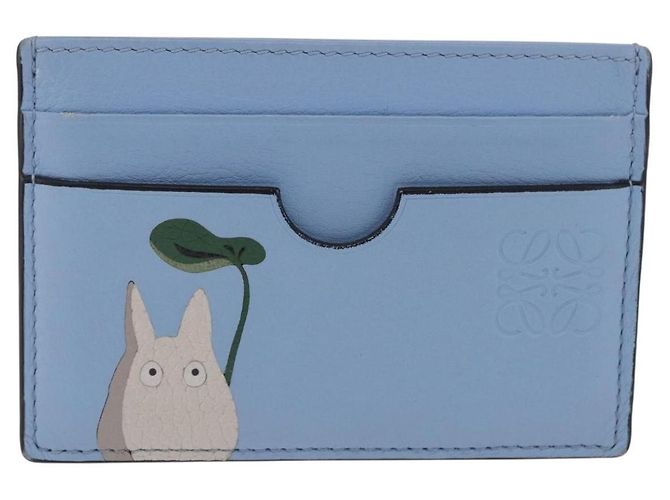 LOEWE x Studio Ghibli Little Totoro Card Case Leather Light Blue Auth 212472SAM - Jerrillo - vista 2