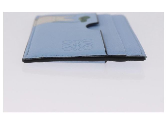 LOEWE x Studio Ghibli Little Totoro Card Case Leather Light Blue Auth 212472SAM - Jerrillo - vista 5