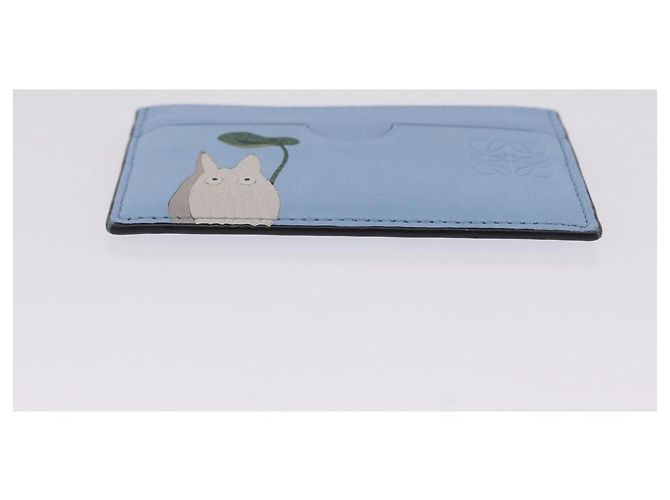 LOEWE x Studio Ghibli Little Totoro Card Case Leather Light Blue Auth 212472SAM - Jerrillo - vista 8
