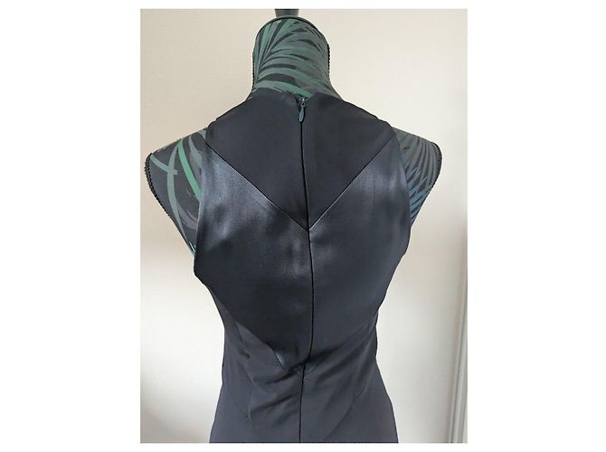 Vestido largo negro Alexandre Vauthier - vista 4