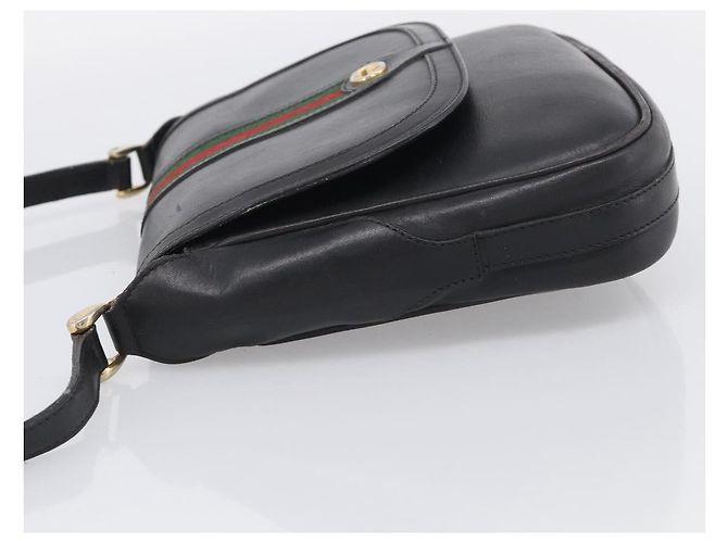 GUCCI Micro GG Supreme Web Sherry Line Bag Leather Black 001 41 4425 Auth 213166 - Jerrillo - vista 4