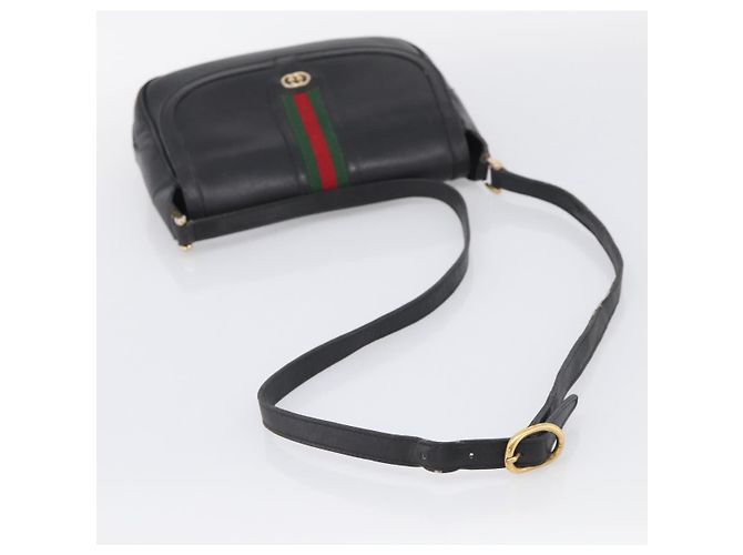 GUCCI Micro GG Supreme Web Sherry Line Bag Leather Black 001 41 4425 Auth 213166 - Jerrillo - vista 7