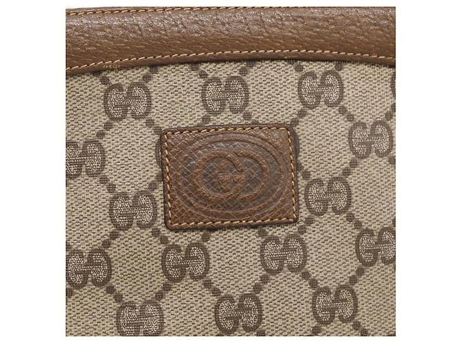 GUCCI GG Supreme Shoulder Bag PVC Beige Auth 213165 - Jerrillo - vista 15