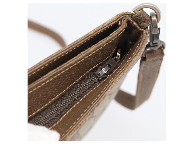 GUCCI GG Supreme Shoulder Bag PVC Beige Auth 213165 - Jerrillo - vista 18