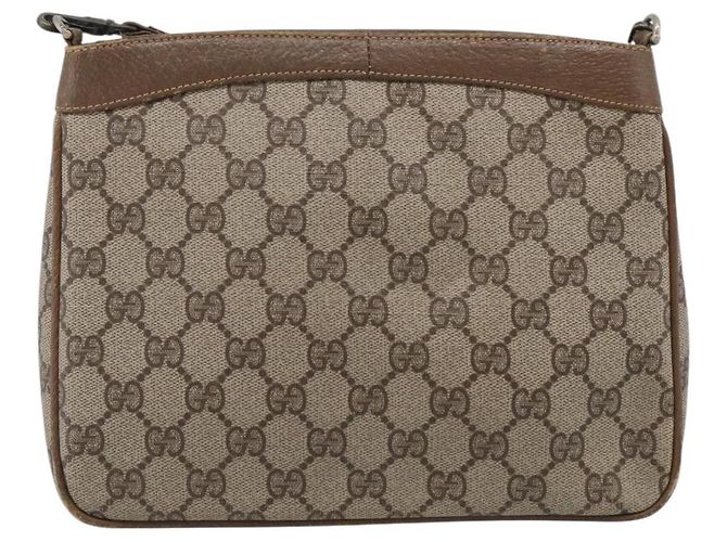 GUCCI GG Supreme Shoulder Bag PVC Beige Auth 213165 - Jerrillo - vista 3