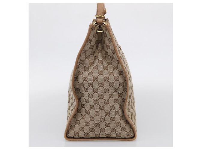 GUCCI Bolsa de Ombro em Lona GG Bege Dourado 109101 Auth 213151 - Jerrillo - vista 5