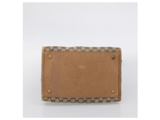 GUCCI Bolsa de Ombro em Lona GG Bege Dourado 109101 Auth 213151 - Jerrillo - vista 9