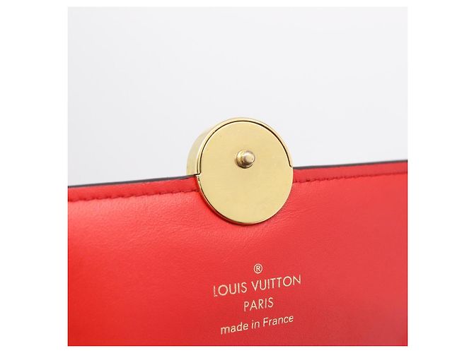 LOUIS VUITTON Monogram Portefeuille Flore Compact Wallet Red M64587 Auth 213188 - Jerrillo - vista 14