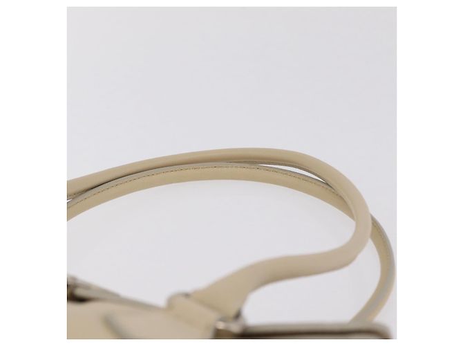 PRADA Tote Bag Couro Marfim Prata Auth ar14347 - Jerrillo - vista 8
