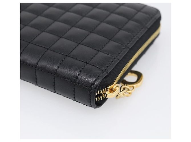 Céline CELINE Long Wallet Leather Gold Black Auth 213198SAM - Jerrillo - Ansicht 10