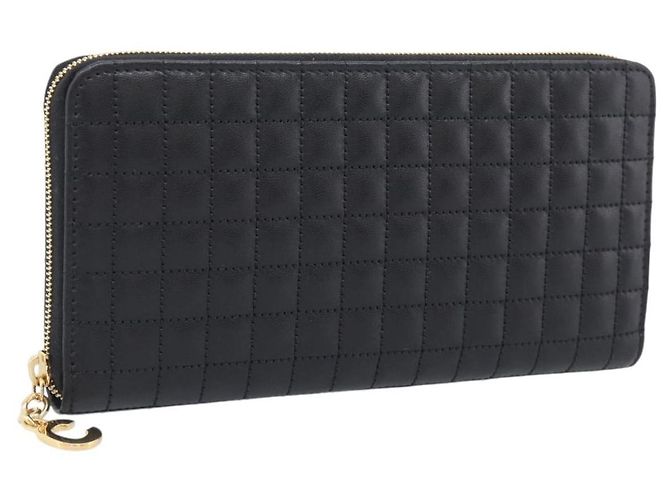 Céline CELINE Long Wallet Leather Gold Black Auth 213198SAM - Jerrillo - Ansicht 2