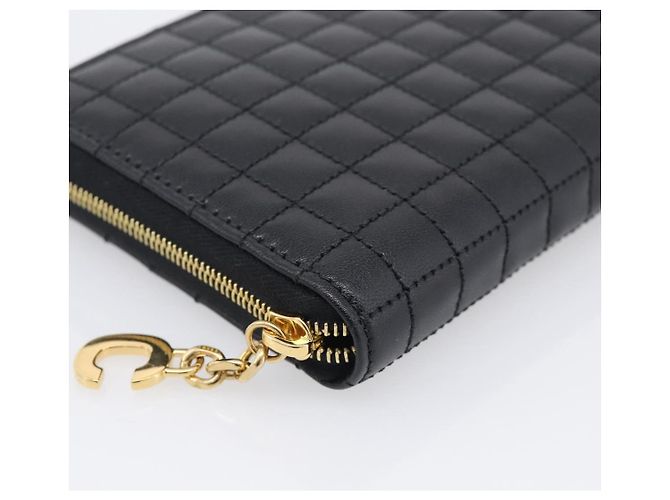 Céline CELINE Long Wallet Leather Gold Black Auth 213198SAM - Jerrillo - Ansicht 9